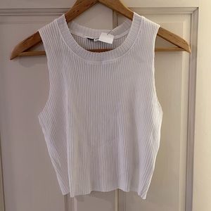 white tank top, top shop cropped